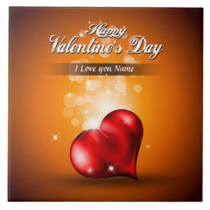 Azulejo Feliz Día de San Valentín 4 mosaicos