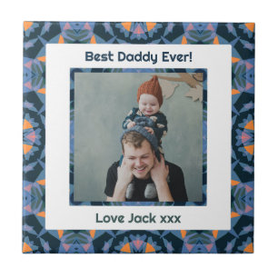 Azulejo Feliz Día del Padre, mejor papá papá, siempre foto