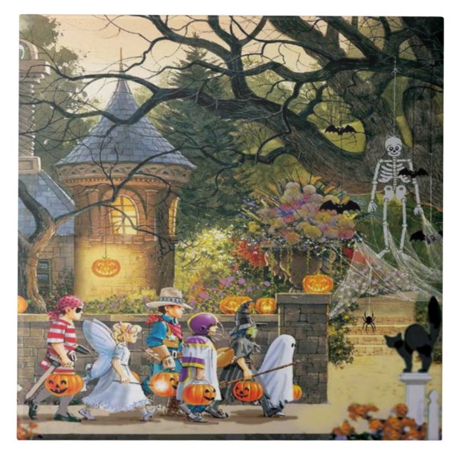 Azulejo Feliz Halloween (Frente)