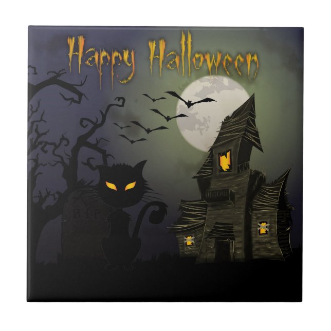 Azulejo Feliz Halloween (Frente)