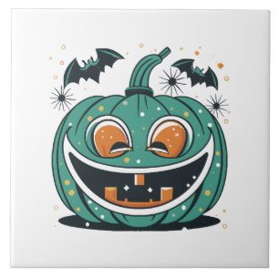 Azulejo ¡Feliz Halloween! ¡Talla una Calabaza!