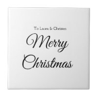 Feliz Navidad añadir nombre de texto personalizado