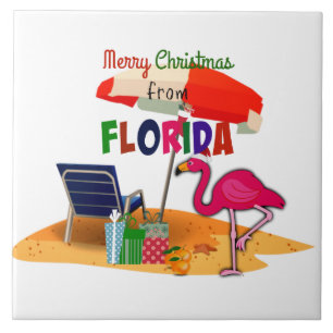Azulejo Feliz Navidad desde Florida