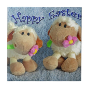 Azulejo Feliz Pascua Lambs
