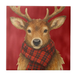 Azulejo Feliz reno navideño