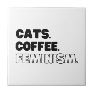 Azulejo Feminismo de Cats Coffee