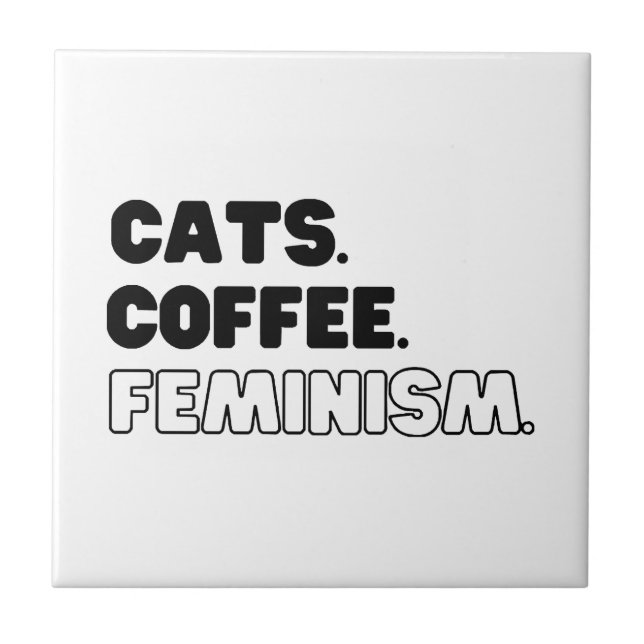 Azulejo Feminismo de Cats Coffee (Frente)