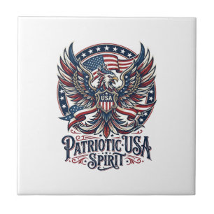 Azulejo Fénix Patriótico Híbrido Patriota Animal Híbrido P