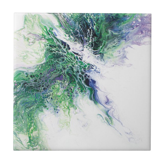 Azulejo Fénix verde (Frente)