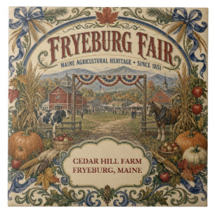 Azulejo Feria Personalizada de Fryeburg Desde 1851 Maine