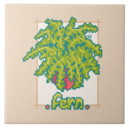 Azulejo Fern Pixelart 