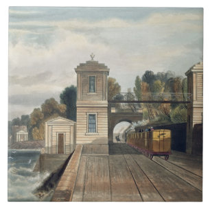 Azulejo Ferrocarril de Dublín y de Kingstown: Pabellones