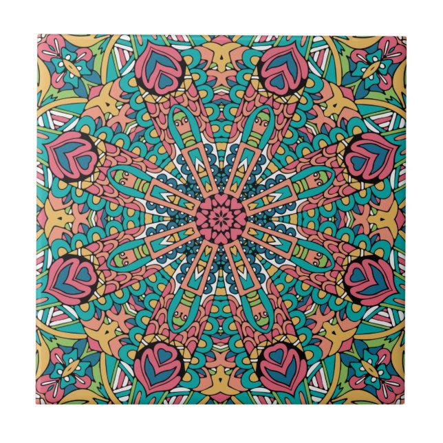Azulejo Festival Boho Mandala    (Frente)