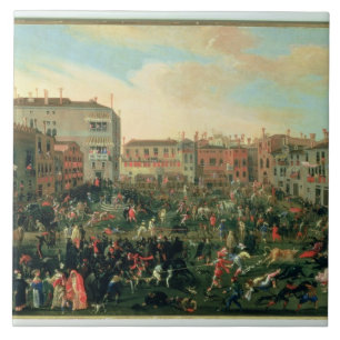 Azulejo Festival de los toros, polo de Campo San