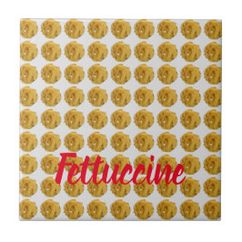 Azulejo Fettuccine Pasta Noodle Pattern for Food Lover