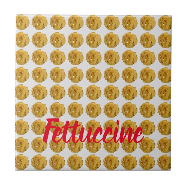 Azulejo Fettuccine Pasta Noodle Pattern for Food Lover (Frente)