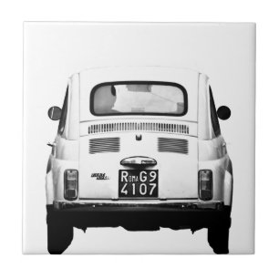 Azulejo Fiat 500 en Roma, Italia