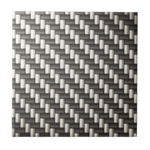 Azulejo Fibra de carbono reflexiva texturizada