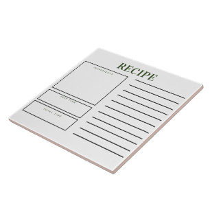 Azulejo Ficha de cocina