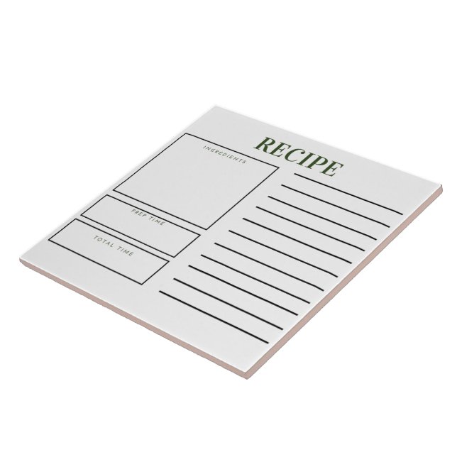 Azulejo Ficha de cocina (Lado)