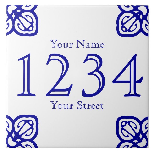 Azulejo Ficha personal de la casa española (Frente)