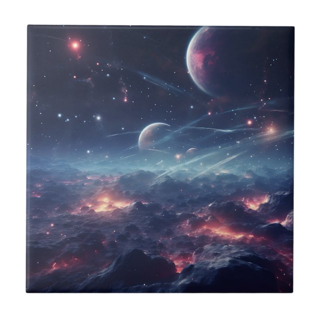 Azulejo Ficha Sinfónica de Galaxia Espacial (Frente)
