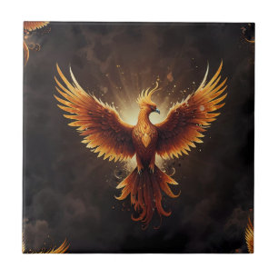 Azulejo Fiery Phoenix Cushion