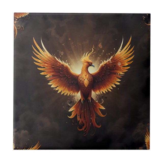 Azulejo Fiery Phoenix Cushion (Frente)