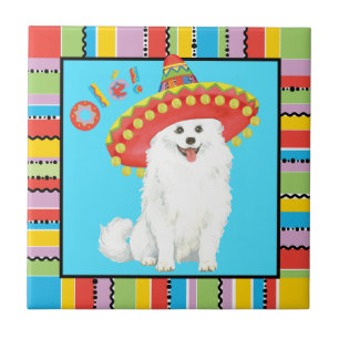 Azulejo Fiesta American Eskimo Dog