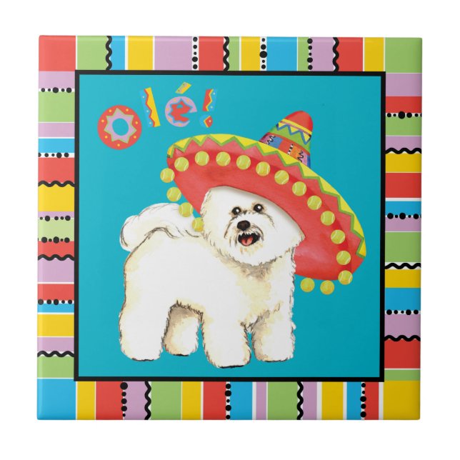 Azulejo Fiesta Bichon (Frente)