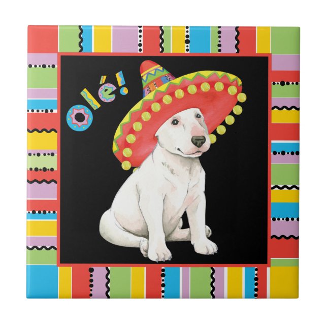 Azulejo Fiesta Bull Terrier (Frente)