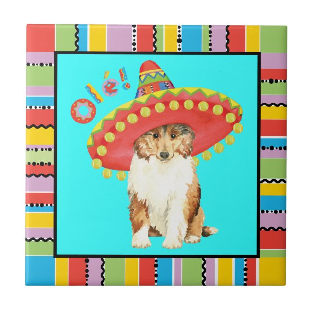 Azulejo Fiesta Collie Tile (Frente)