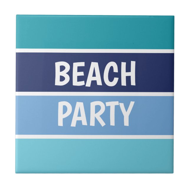 Azulejo Fiesta de Blue Beach (Frente)