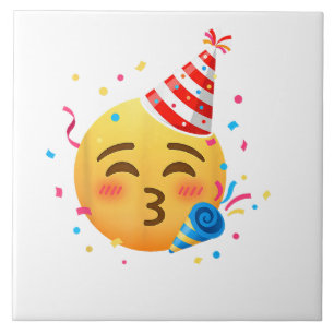 Azulejo Fiesta de Emoticonos Divertidos