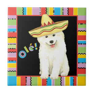 Azulejo Fiesta Samoyed Cerámica Tile