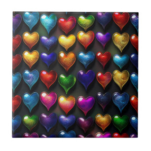 Azulejo Filas de corazones