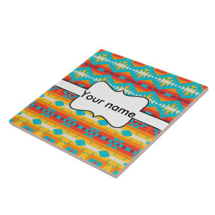 Azulejo Filas de formas tribales