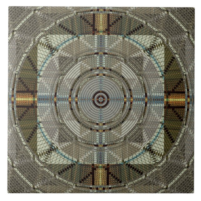 Azulejo Filigree plateado (Frente)