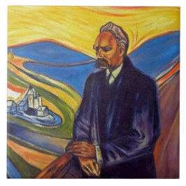 Azulejo Filósofo Friedrich Nietzsche (por Edvard Munch)