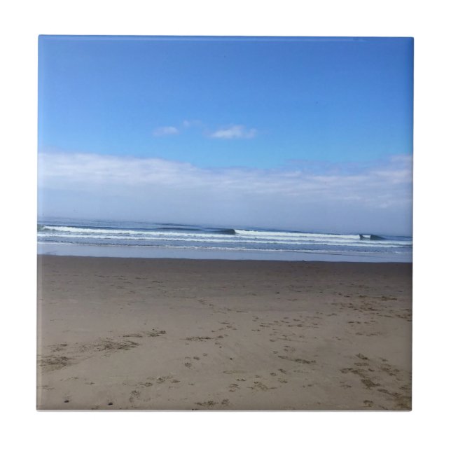 Azulejo Fin de las carreteras, Lincoln City, Oregón (Frente)