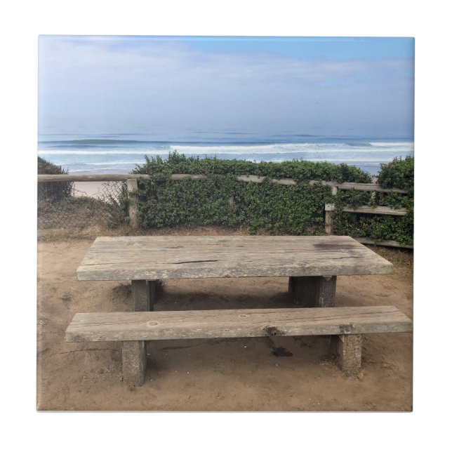 Azulejo Fin de las carreteras, Lincoln City, Oregón (Frente)