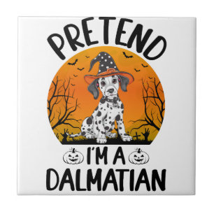 Azulejo Finge que soy un dálmata Halloween (3)