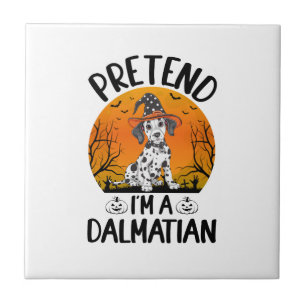 Azulejo Finge que soy un perro dálmata Halloween (3)