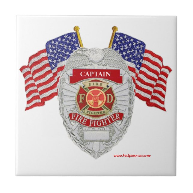 Azulejo FireFighter_Badge_Captain (Frente)
