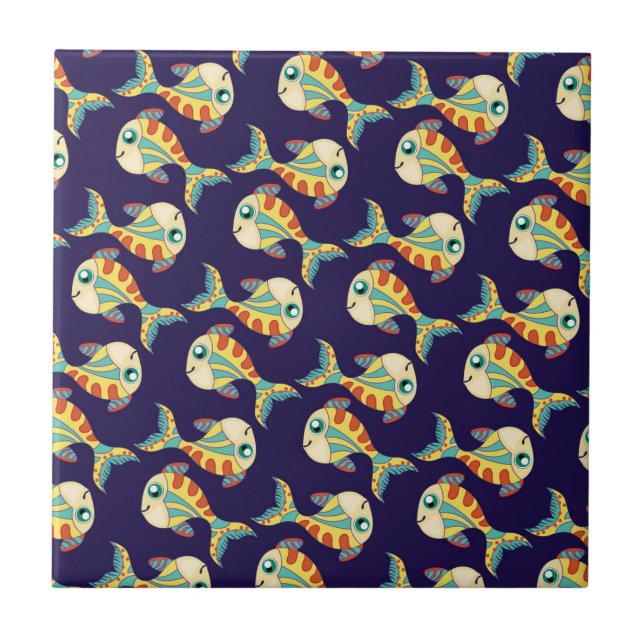 Azulejo Fish Amuck (Frente)