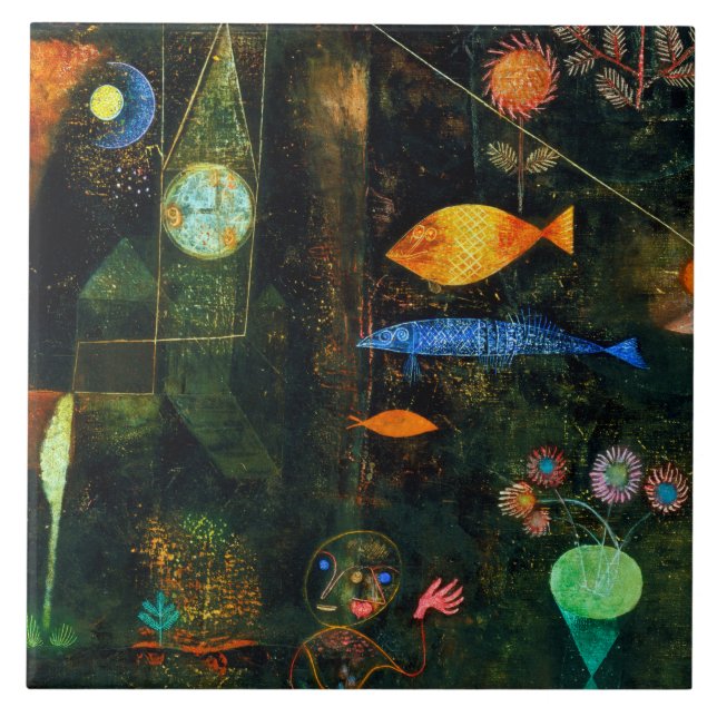 Azulejo Fish Magic, Paul Klee (Frente)