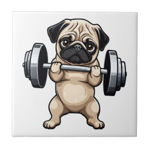 Azulejo Fitness Pug
