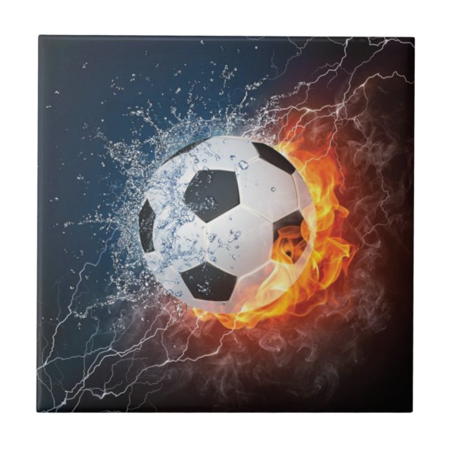 Azulejo Flamante Cojín decorativo de fútbol/baloncesto de  (Frente)