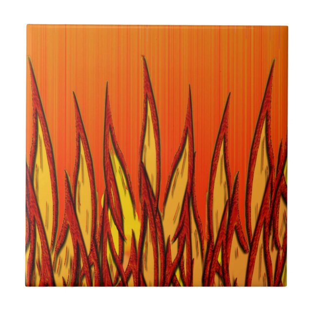 Azulejo Flames de fuego (Frente)