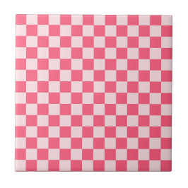 Azulejo Flamingo sorbet checkerboard pattern